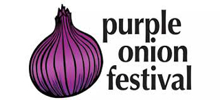 purple onion festival logo